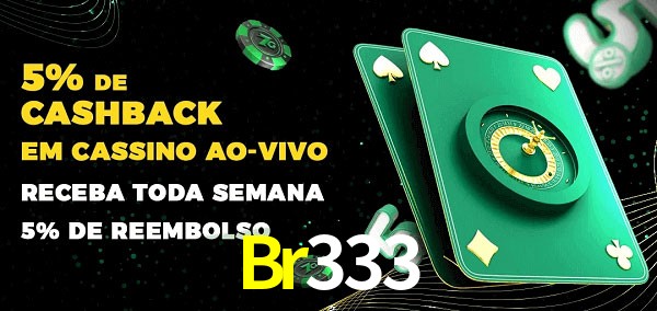 Promoções do cassino ao Vivo Br333